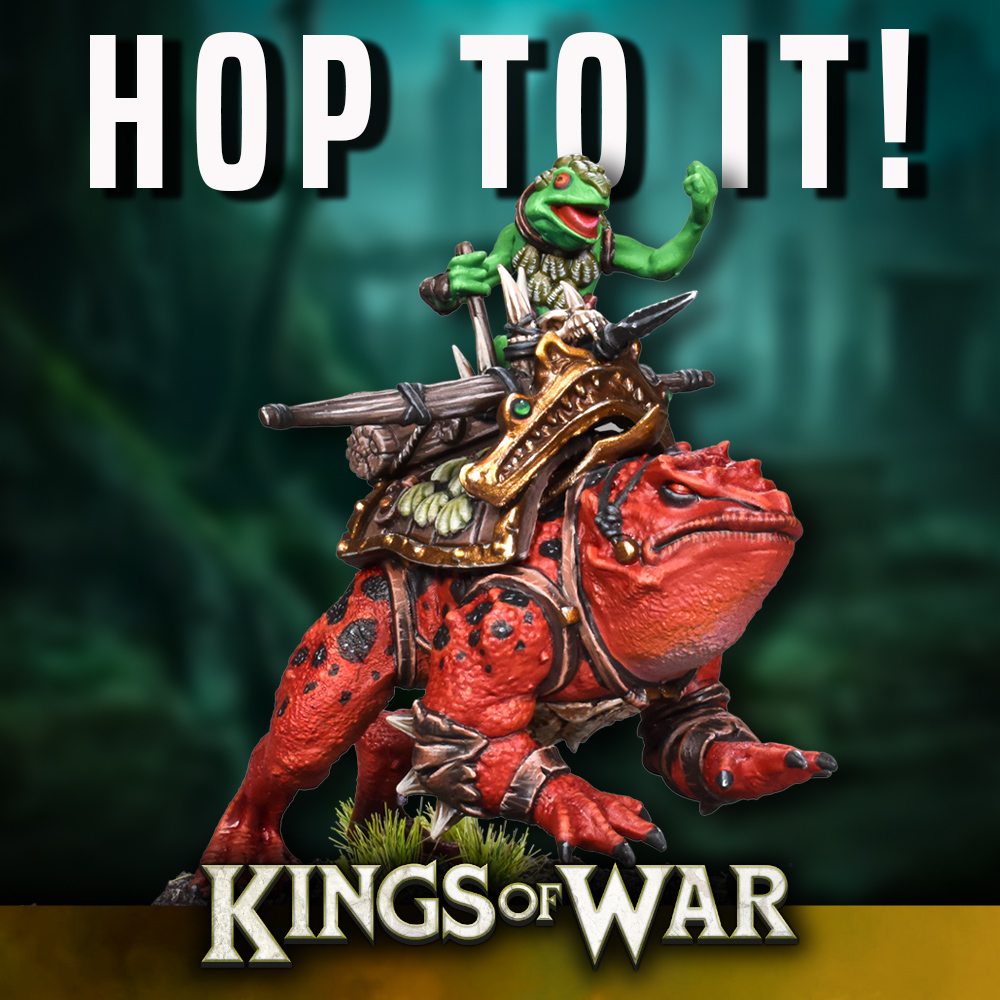JUMP right in to our newest releases for Kings of War with the Trident Realms. Shipping from 15th April you can order your TOADALLY beautiful models right now. Head to manticgames.com/preorder/ and order yours TOADAY! #tabletop #fantasy #gaming #mantic #kingsofwar #tridentrealm