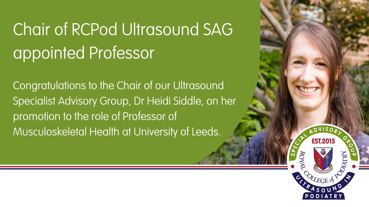 Congratulations to Dr Heidi Siddle on her recent appointment as Professor of Musculoskeletal Health at University of Leeds. @HeidiSiddle @UniversityLeeds