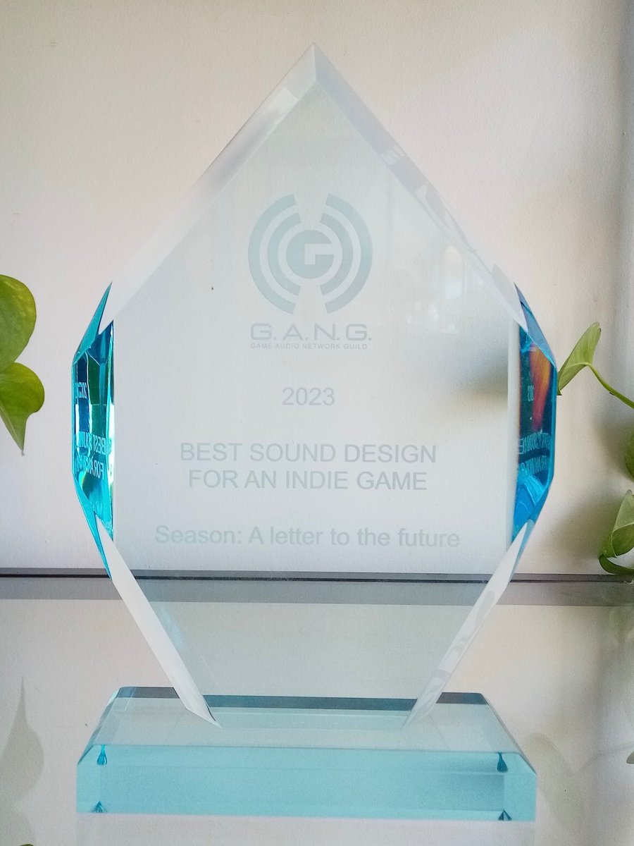 late to this but but we (myself & @VibeAvenue) were awarded the @audiogang Best Sound Design For An Indie for our work on @SeasonTheGame