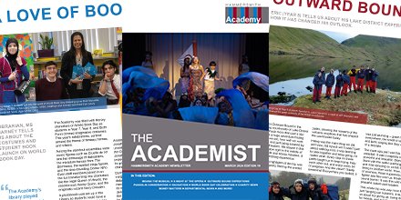 This term's edition of The Academist newsletter is out! It is full of student talent with some standout moments including Moana, @OutwardBoundUK trips, @JPFoundation awards, @WCITLivery events, charity, alumni and so much more! Read & Download here >> bit.ly/3e6iKu1