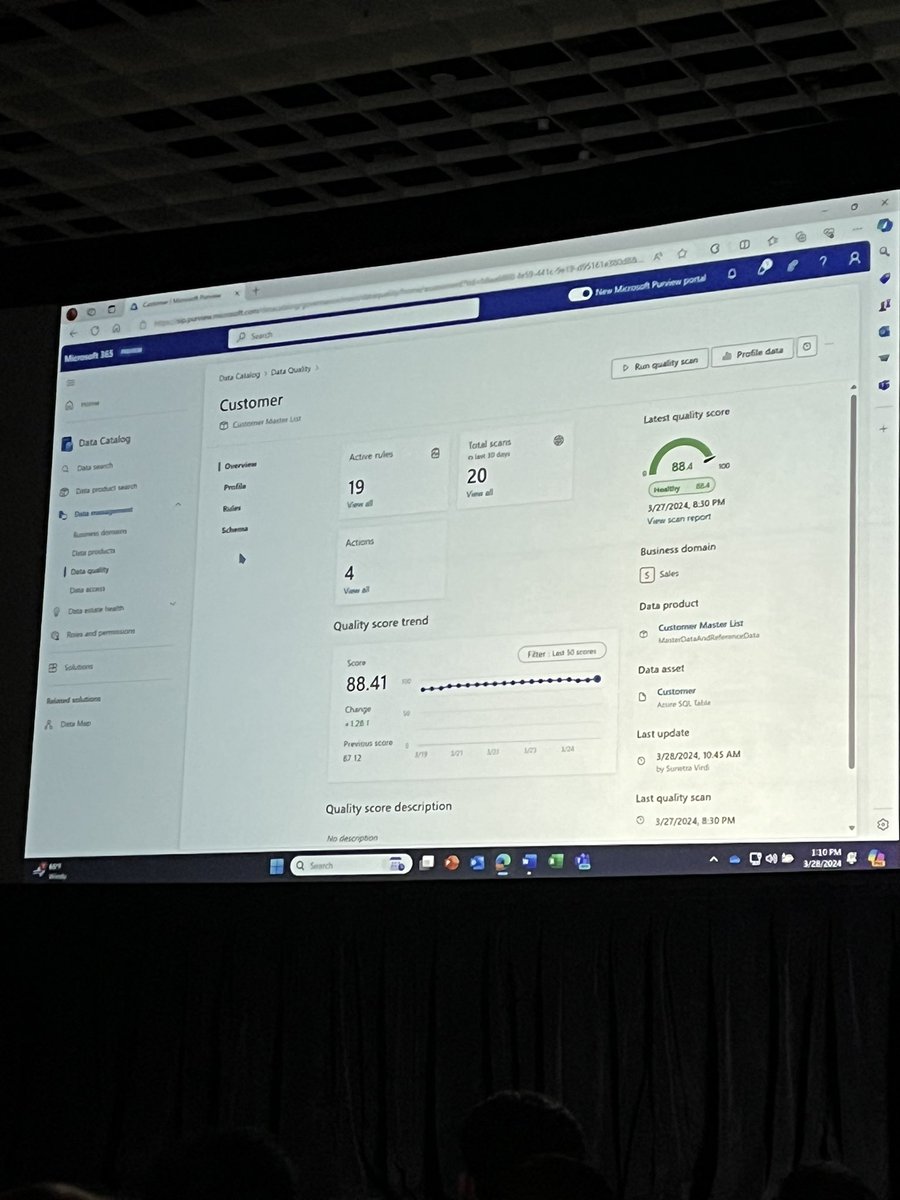 Data Quality functionality including data quality rules announced in Microsoft Purview #FabCon #Purview #DataGovernance