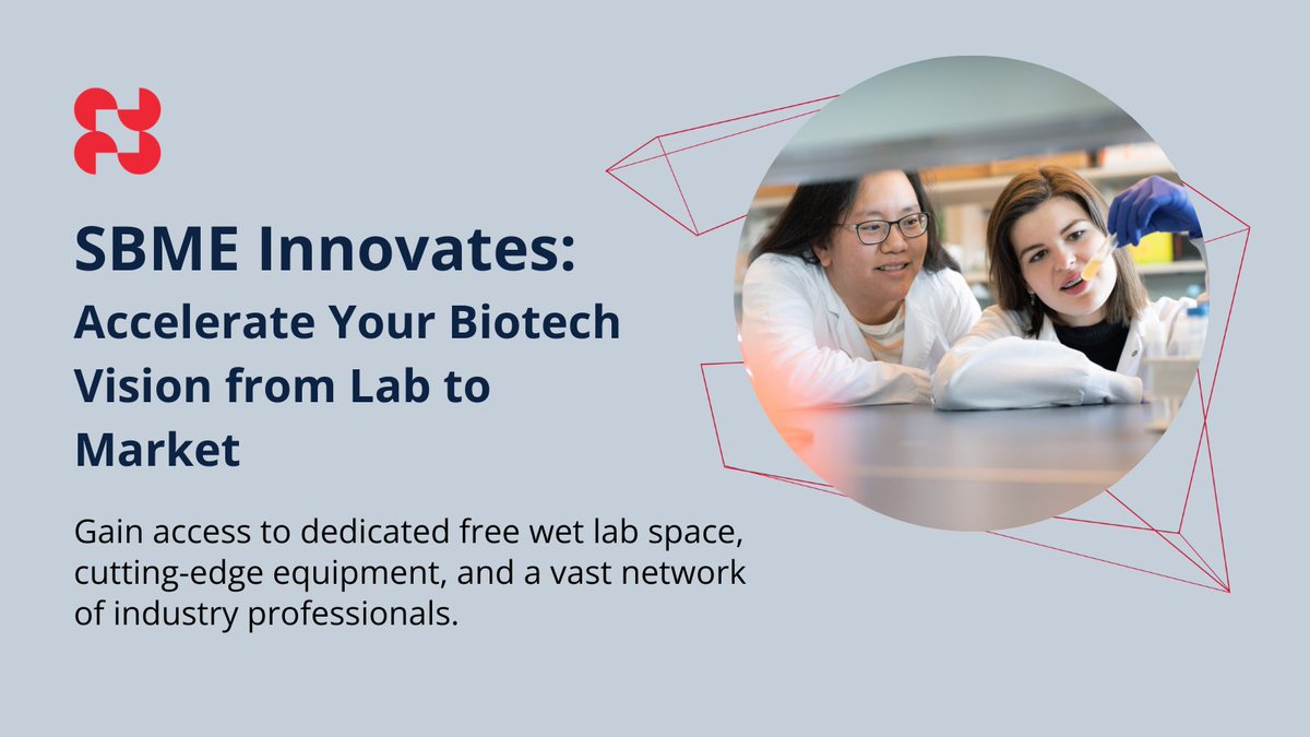 🌐 Opportunity Alert: Are you an early-stage life sciences venture seeking dedicated wet lab space at UBC? SBME Innovates is your gateway to unparalleled resources, mentorship, and collaboration. Applications are now open and close April 2. ubc.ca1.qualtrics.com/jfe/form/SV_2g…