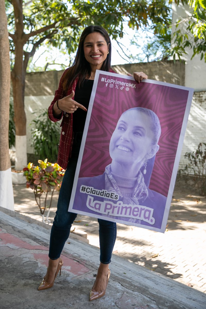 En #Colima estamos con #LaPrimera @Claudiashein