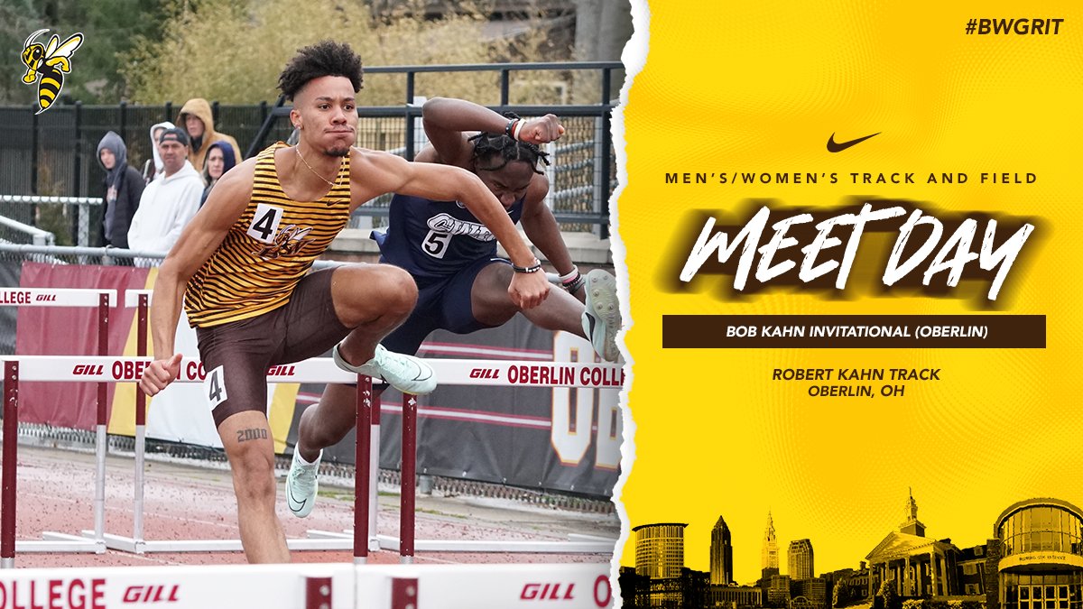 👀 Men's and women's outdoor track and field is ON THE MOVE this weekend as @bw_tf_xc competes at the Bob Kahn Invitational, hosted by @Yeo_TFXC!! 🤾‍♂️🤾‍♀️ 🕥: 2:00pm 📍: Robert Kahn Track; Oberlin, OH 🗓️: bwyellowjackets.cc/4ctG7Ld 📊: bwyellowjackets.cc/43xmKN6
