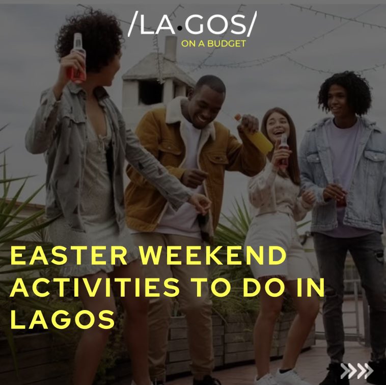 EASTER WEEKEND ACTIVITIES TO DO IN LAGOS👇🏾 (March 29th-April 1st) Friday- MARCH 29th 1. House of Ajebo wonderland: Lekki, Lagos 2. One night with Tim Lyre and friends: Bolivar Bar, Lagos Saturday- MARCH 30th 1. +234 Art Fair : Eco bank Pan African Center, VI, Lagos