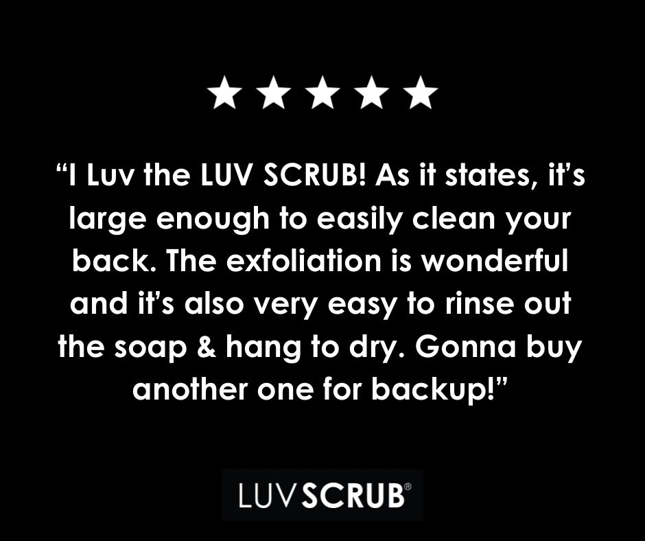 Having backup is always a good idea😉 Thanks for the lovely review🚿❤️

#luvscrub #skincare #meshbodyexfoliator #review