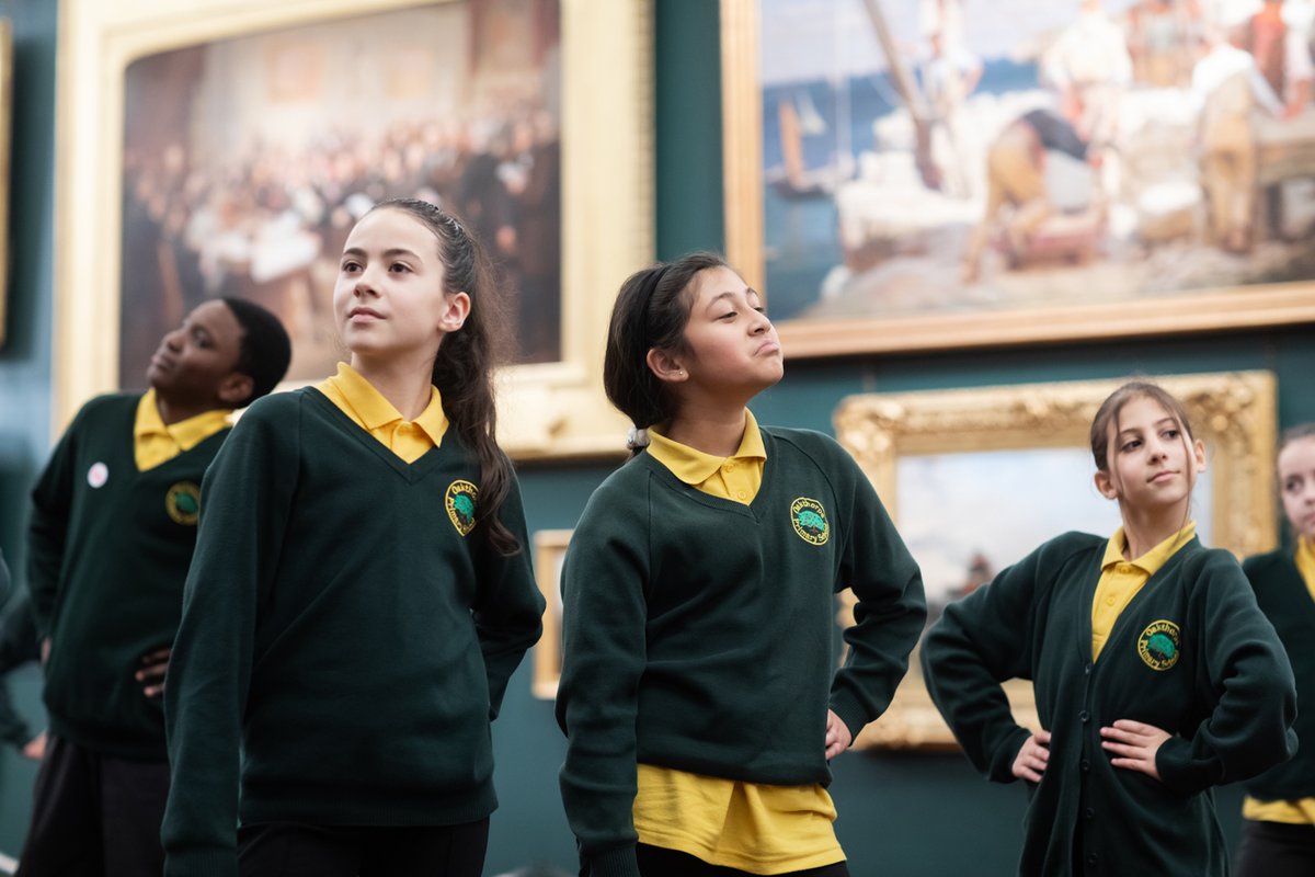 Join us for our Big Picture workshops at Guildhall Art Gallery! Explore the magic of arts and maths with 'The Defeat of the Floating Batteries at Gibraltar' by Copley. Limited spaces left for 2024: eventbrite.co.uk/e/the-big-pict… Supported by @cityoflondon Photos @GuildhallArt