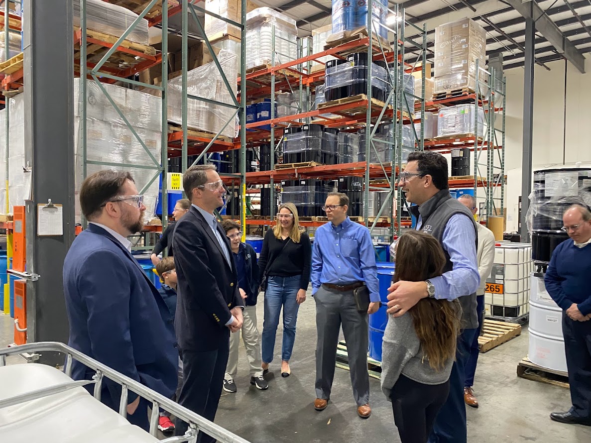 AxelPlasticsInc's tweet image. Earlier this week we were honored to host Congressman Jim Himes for a visit at our factory. He was able to get to know our team and meet with three generations of Axels. Special thanks to Daniel Neumann of #ACMA for helping to coordinate and join us for the visit.