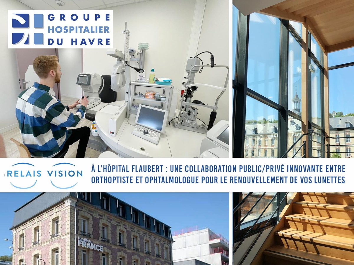 👍Le GHH et Relais Vision : un partenariat de collaboration public/privé innovant pour le renouvellement de vos ordonnances de #lunettes👓, sans avoir à prendre directement rendez-vous avec un #ophtalmologue. En savoir + ici : vu.fr/LeqdO