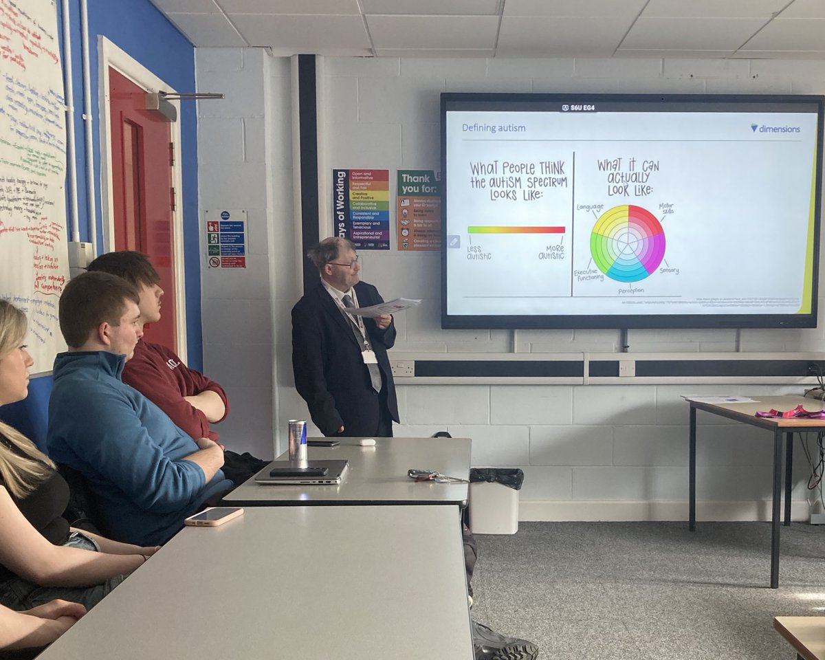 Our Professional Policing and Public Sector Leadership degree students have learnt about #learningdisabilities and #neurodiversity, and supporting victims of #HateCrime, in a workshop led by Dr Mark Brookes MBE. The training is being piloted by @dimensionsuk and @NottmTrentUni.