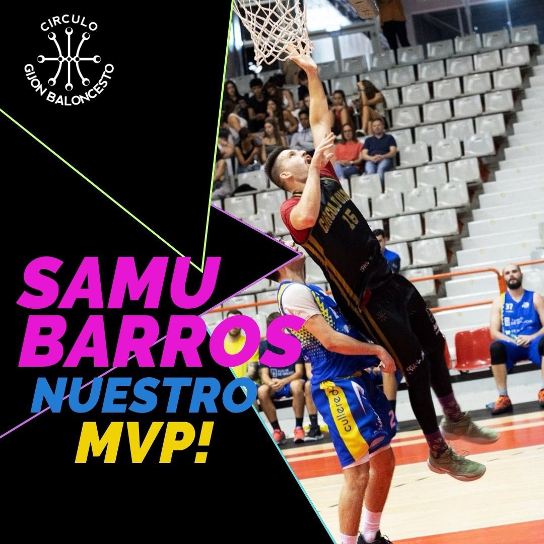 CirculoGijon's tweet photo. 👉 ¡El nuesu MVP del últimu partíu ye…🥁
🔥 SAMU BARROS 🔥
➡️ VALORACIÓN: 23 🏀
✅ 17 puntos
✅ 4 rebotes
✅ 4 asistencies
👏 ¡Norabona @samubarros98 , siguimos trabayando! 💪
#somoscirculo #vamoscirculo #mvp https://t.co/P2tAvZW7pS