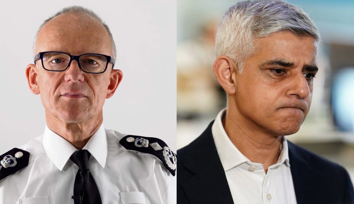 These two useless pillocks are destroying London and putting the public at risk. Mark Rowley and Sadiq Khan are presiding over a breakdown in law and order and need to be booted out as soon as possible! Do you agree?