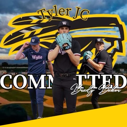 Brady Baker (@bradybaker2024) on Twitter photo I am very happy to announce that I will be continuing my academic and baseball career next year at Tyler Junior College. I have a lot of people to thank for this opportunity, including my family, coaches, and friends who support me.
<a href="/TJCBaseball/">TJC Apache Baseball</a> <a href="/AHMOBaseball/">Wylie Pirates Baseball</a>
#FeathersUp I am very happy to announce that I will be continuing my academic and baseball career next year at Tyler Junior College. I have a lot of people to thank for this opportunity, including my family, coaches, and friends who support me.
<a href="/TJCBaseball/">TJC Apache Baseball</a> <a href="/AHMOBaseball/">Wylie Pirates Baseball</a>
#FeathersUp