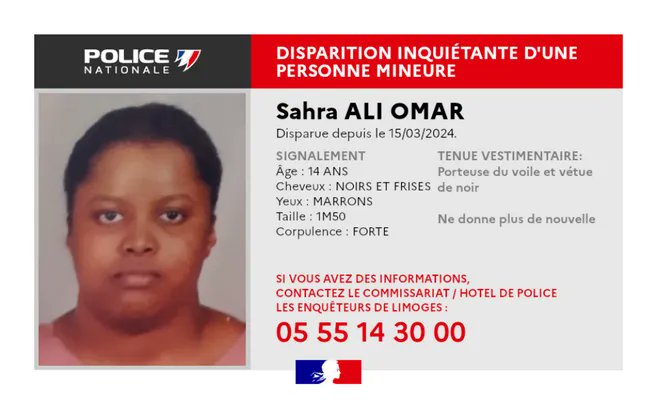 lepopulaire_fr's tweet image. 🔴 Disparition inquiétante d'une jeune fille de 14 ans en #HauteVienne

lepopulaire.fr/limoges-87000/…
