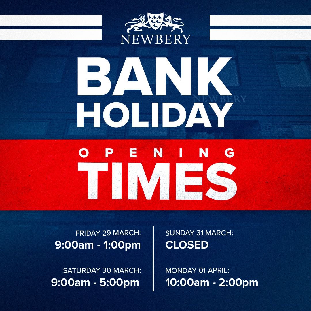 Bank Holiday Opening Times ℹ️ Come down and visit our showroom this bank holiday! 🤝 #NewberyCricket #TeamNewbery