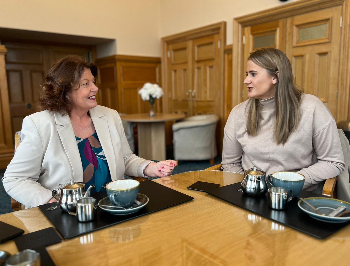 Delighted to catch up with Mayor Patricia Logue today. Patricia is working to deliver positive change for everyone across the Derry and Strabane council area. As an Executive, we are committed to promoting regional balance, and creating jobs and opportunities in the north west.