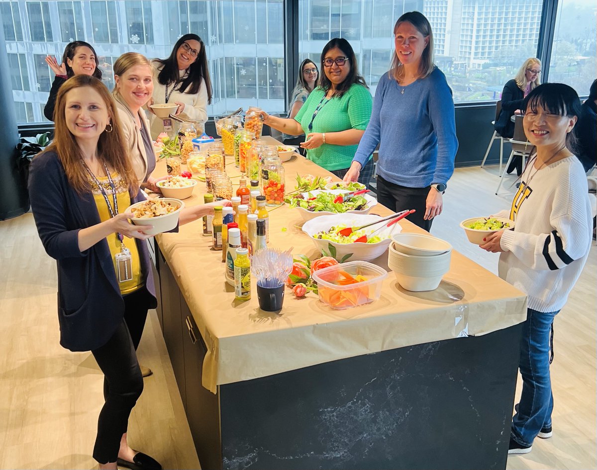 It's officially Salad 🥗 season! DRT employees got together for a delicious "Spring" and "Colorful" salad lunch at the Arlington HQ. Thanks to Tracy Rudy, Jackie Granzow and the rest of the team for planning and organizing this fun-filled event! 🥕 🥒

#DRT #Teambonding #Spring