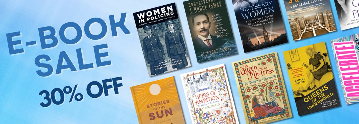 To celebrate the launch of our new website, we're inviting you to tuck into a new read this Easter with our #ebook #sale! Browse our selected titles and use code THPEBOOK30 to get 30% OFF 📚 thehistorypress.co.uk/collection/ebo…