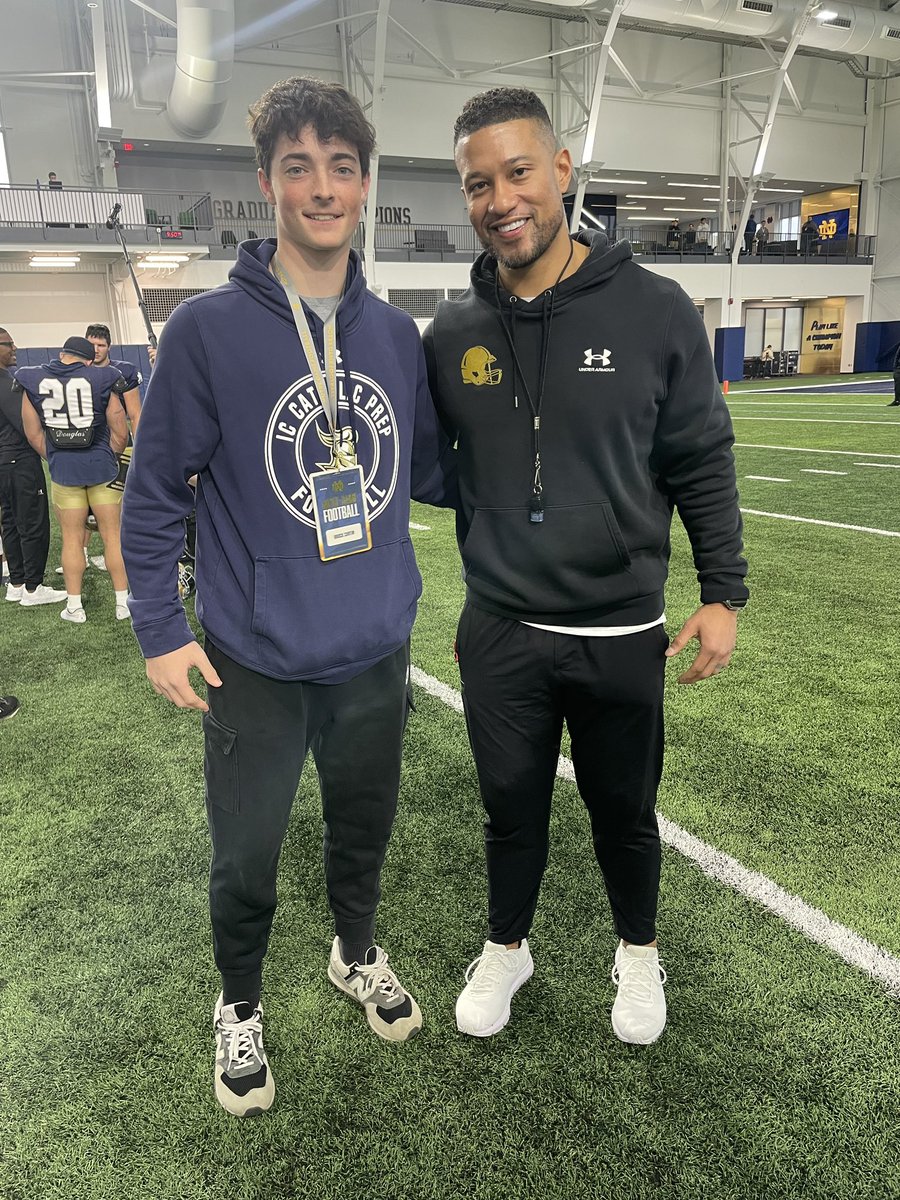 God. Country. Notre Dame.
<a href="/NDFootball/">Notre Dame Football</a> <a href="/Marcus_Freeman1/">Marcus Freeman</a> <a href="/GinoGuidugli/">Coach Gino Guidugli</a> <a href="/coachdmc/">Deland McCullough</a> @CoachDMC2 <a href="/Coach_Curtin/">Brendan Curtin</a> <a href="/MattBowen41/">Matt Bowen</a> <a href="/ICCPFootball/">IC Catholic Football</a>