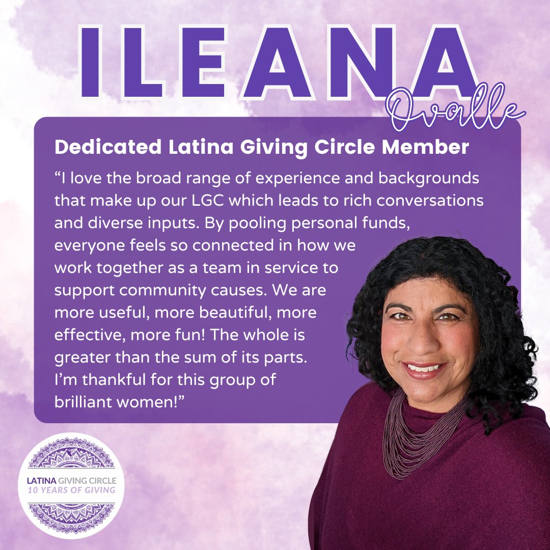 Today, we're spotlighting LGC Member Ileana Ovalle! We celebrate a milestone with Ileana selected as the first woman of color to serve as the Chair of Trustees at the Museum of Us in Balboa Park! Community has always been at the heart of what she does 💜 #WomensHistoryMonth