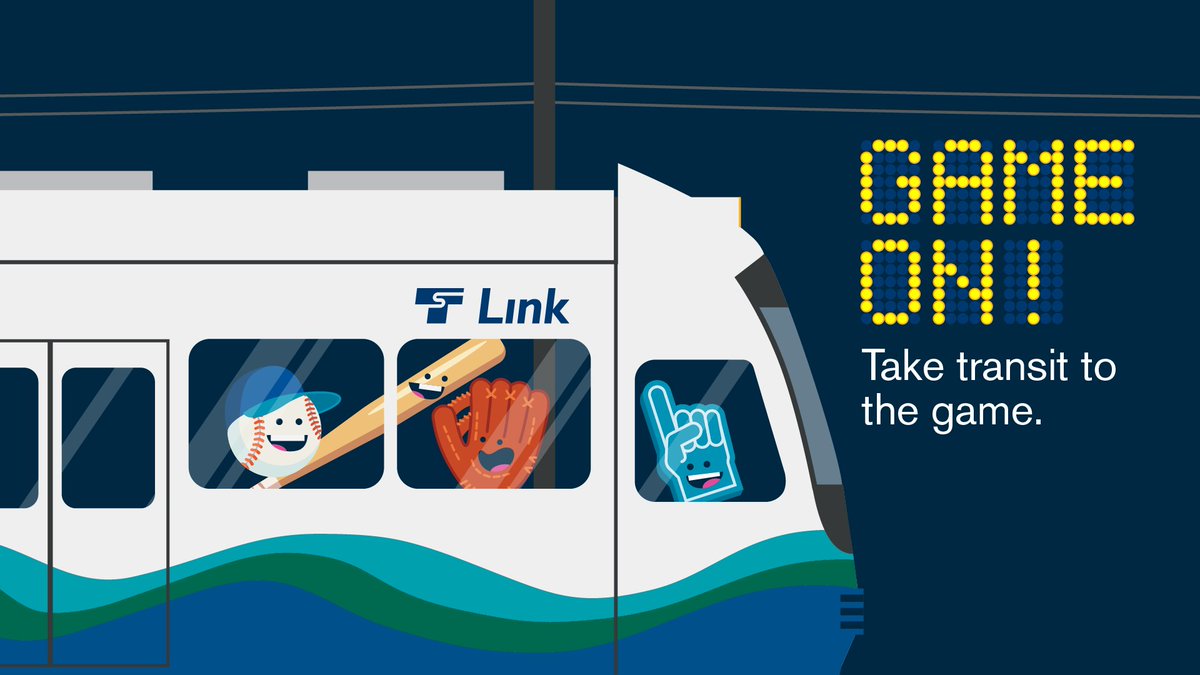 #OpeningDay is here! ⚾ Transit is the way to go to Mariners games tonight and this season. And don't forget about the special Sounder event trains running throughout the year - the first one is this Sunday! Check out our game day travel tips: ow.ly/nJxZ50R4sJ8