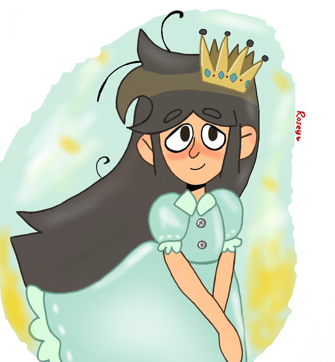 Redraw from @X1hrjXu3SEFR05Q princess Libby!🌼 #TheGhostAndMollyMcGee #tgamm #libbysteintorres #art #redraw #fanart #tgammfanart