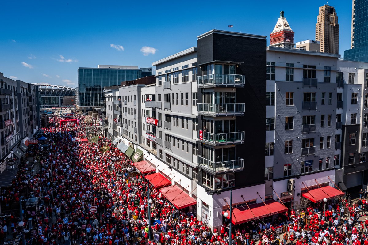 Yearly reminder that nobody does Opening Day like Cincinnati.