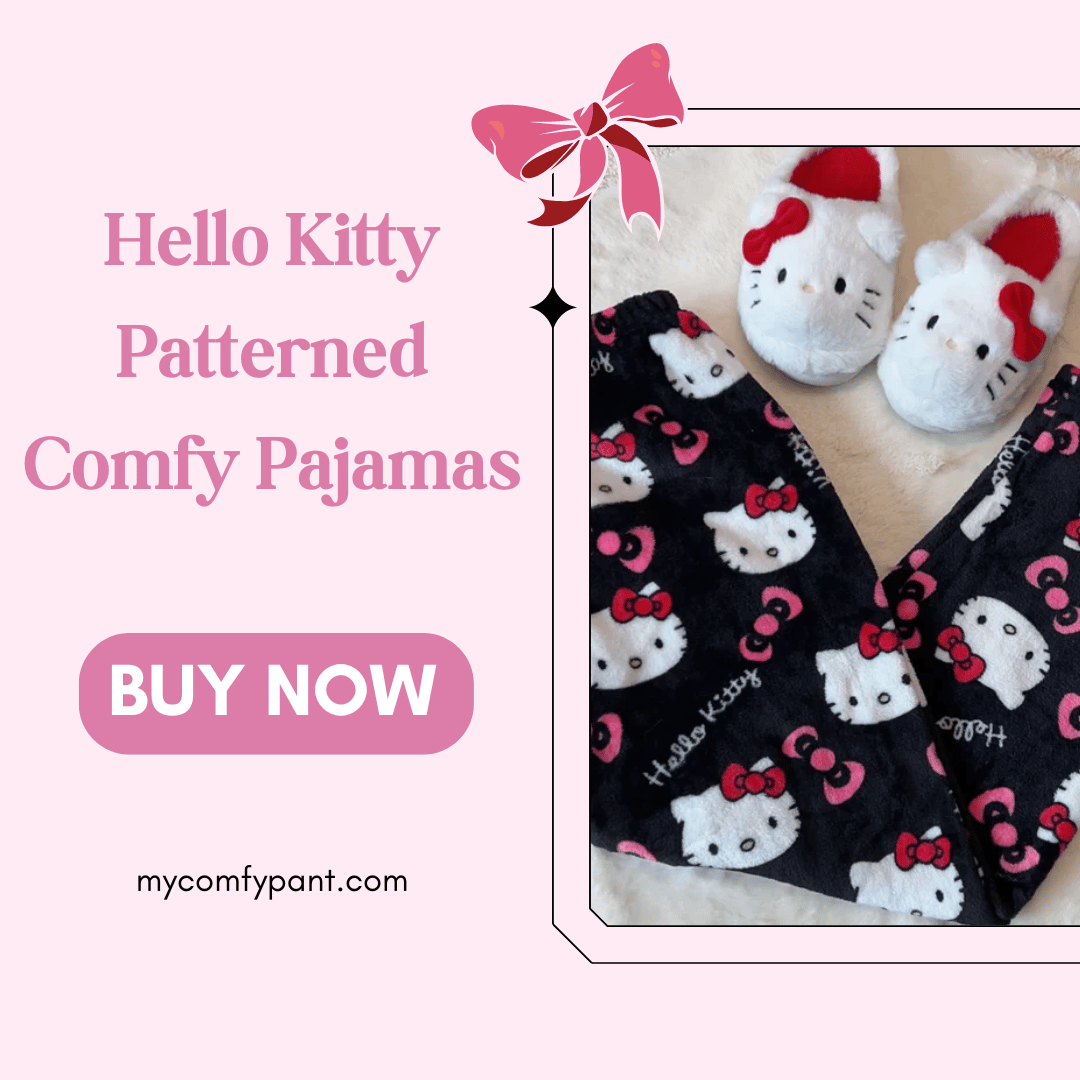 Unwind in style with our Hello Kitty Patterned Comfy Pajamas from My Comfy Pant! 🌙🎀 Embrace playful comfort with these adorable pajamas featuring everyone's favorite feline friend. 
Shop Now: mycomfypant.com/collections/al…
#comfypajamas #hellokitty #mycomfypant #nightwear