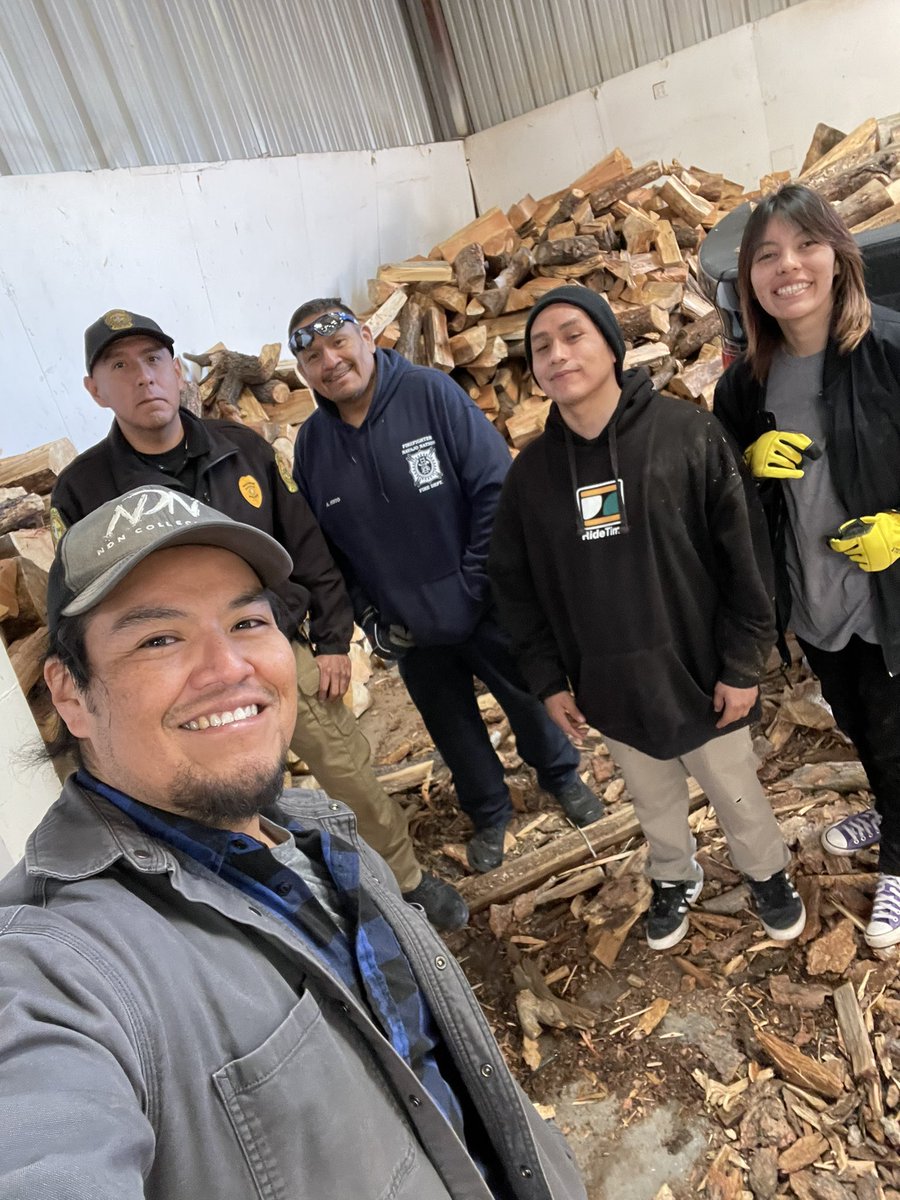 Update: we’ve been able to move firewood out for deliveries. It’s still cold, storms have become unpredictable that create terrible road conditions on the reservation. Our collaboration with Navajo Nation Emergency Management is still going strong.
