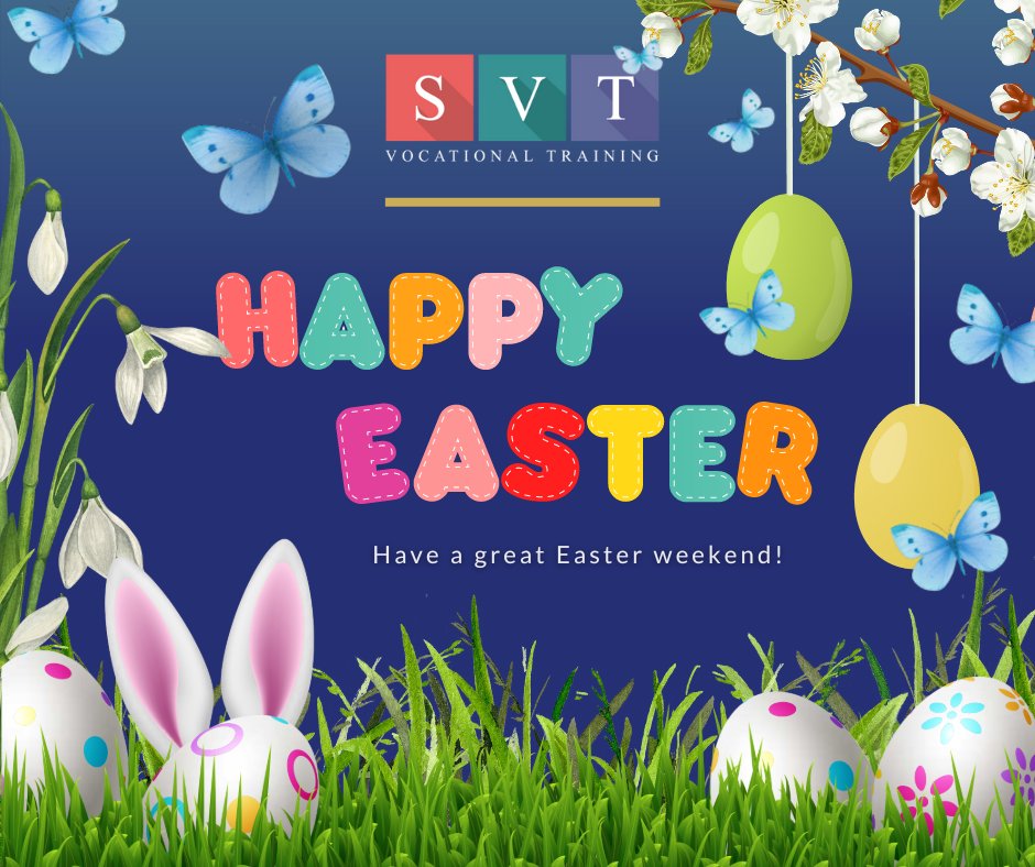 Hello everyone! Just a quick heads up that our offices will be closed for the Easter Bank Holiday weekend from Good Friday 29th March to Monday 1st April. All business activities will resume on Tuesday 2nd April. Enjoy the long weekend! 🐰🍫🐣🍬 #svtltd #online #education #easter