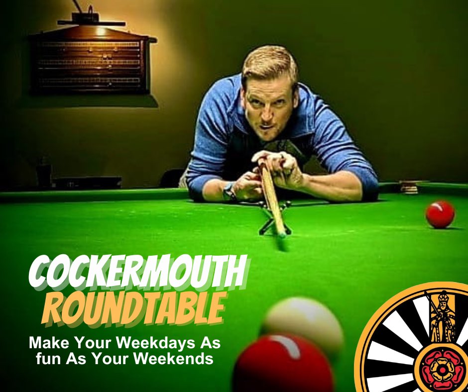Last night we enjoyed some snooker &amp; pool at The Rack Shack in Whitehaven 🎱🍺🍺

Next up for us is our AGM on Friday 12th April.

Want to get out more??? Aged 18-45 and want to try cool stuff? Get in touch – We’re after new members! 💥

#cockermouth #roundtable #DoMoreIn24