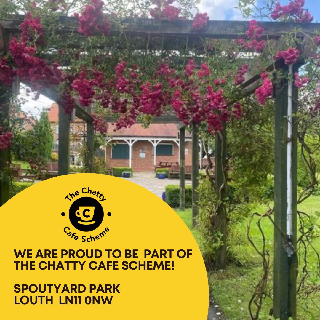 Welcome to Spout Yard Park Louth who are now a registered Chatty venue! And what a beautiful location 🌺 For more details please visit thechattycafescheme.co.uk/find-a-chatty-… #chattycafe #louth #spoutyardpark