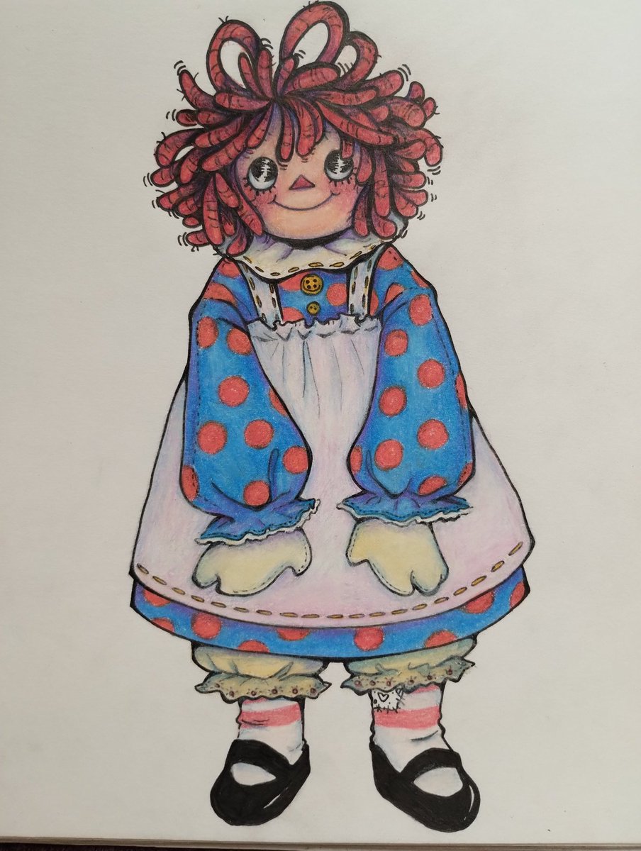 It's been a while since I did a colored drawing, Annie is my favorite in the entire movie:3 #raggedyann
