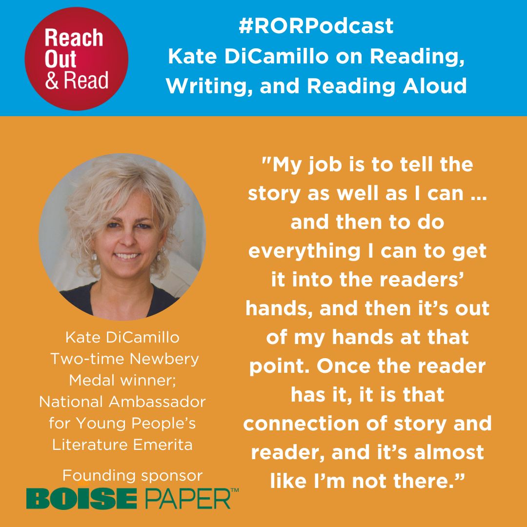 Tune in to hear Kate DiCamillo discuss how reading aloud has made her into the reader and writer she is today! 📚📚 podcasts.apple.com/us/podcast/kat…