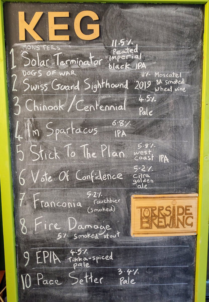 ...And here's the full starting keg lineup for this weekend 🍻

EASTER BREWERY TAP

12-8pm, Friday 29th &amp; Saturday 30th March
🍺 15 beers on draught
🍛 Food from Pitstop kebabs (Fri) / Curry Den (Sat)
🔞 Over 18s only
🐕Good dogs of all ages welcome