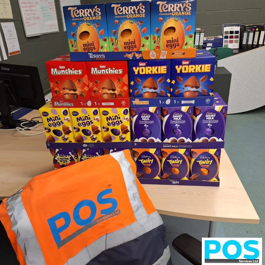 Our annual Easter egg drop-off <a href="/Rockinghorse67/">Rockinghorse Children's Charity</a> earlier today.