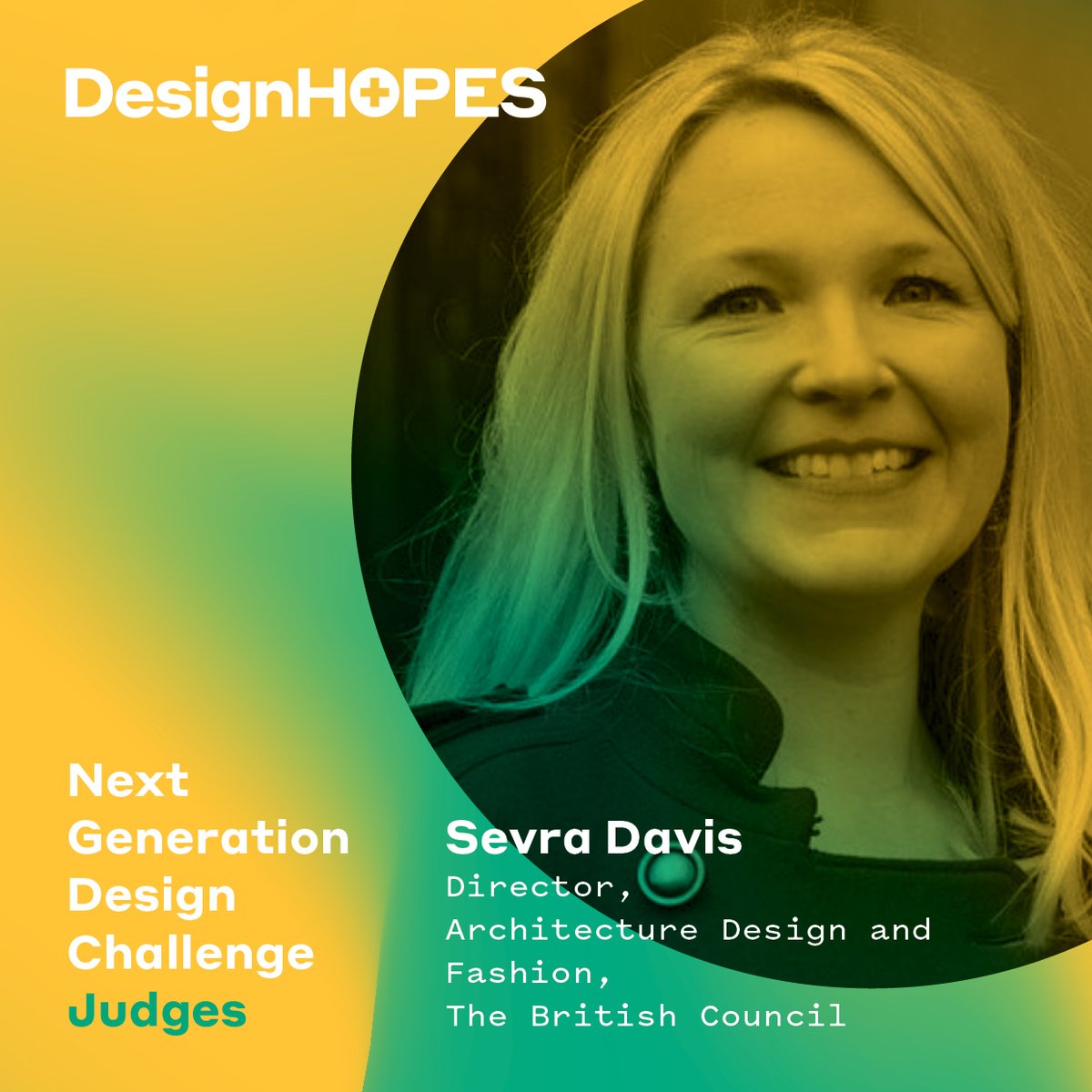 DesignHOPES (@design_hopes) on Twitter photo Introducing our third Design Challenge judge:
Sevra Davis is the Director of Architecture Design and Fashion <a href="/BritishCouncil/">British Council</a> and Commissioner of the British Pavilion at the Venice Architecture Biennale. She is an experienced architect, and leader in design for social innovation. Introducing our third Design Challenge judge:
Sevra Davis is the Director of Architecture Design and Fashion <a href="/BritishCouncil/">British Council</a> and Commissioner of the British Pavilion at the Venice Architecture Biennale. She is an experienced architect, and leader in design for social innovation.