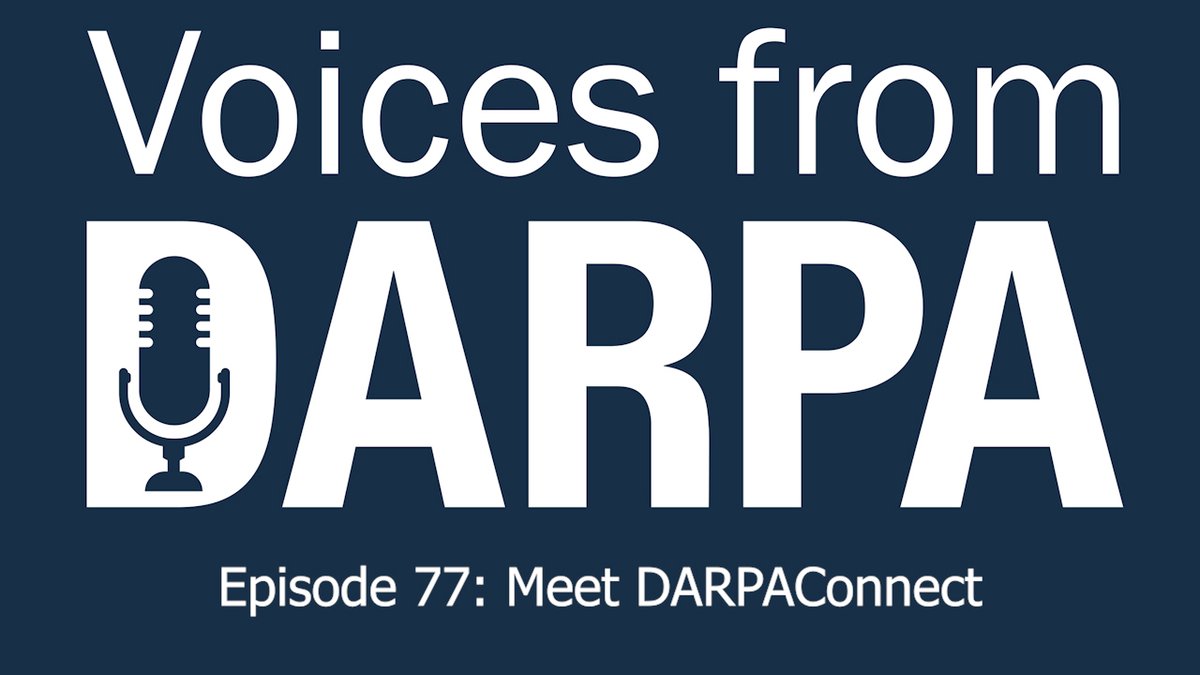 Good ideas can come from anywhere, but what is the best way to find them? The new Voices from DARPA #podcast drop dives deep on #DARPAConnect, our effort seeking the best ideas for our biggest bets on U.S. technological innovation. darpa.mil/news-events/20… #VoicesFromDARPA