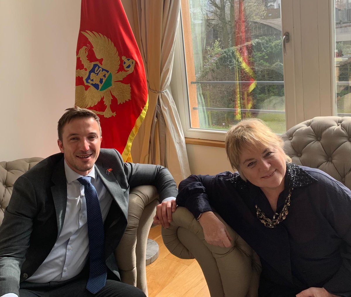 With most our comms having to conform to, and thus reproduce a culture of almost Orwellian lingo, this diff post is personal & has the sole intention to share my happiness for greeting my friend,mentor & ferry-godmother of European democracy at @MONTENEGROinEU. @KalypsoNicolaid