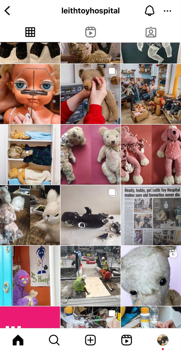 에든버러에도 장난감병원이 있는데 정말 멋진 일을 하시는 분들… 세상을 아름답게 하는 직업
leithtoyhospital.co.uk
instagram.com/leithtoyhospit…