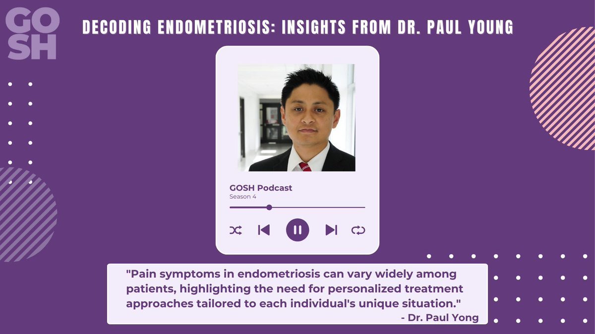 🎙️ Excited to release our latest episode featuring @DrPaulYong (@PelvicPainEndo), delving into the diagnosis, treatment, and research advancements in endometriosis. Listen now for expert insights and empowering discussions! ⏩buff.ly/4cC84QS #Endometriosis # GOSHpodcast