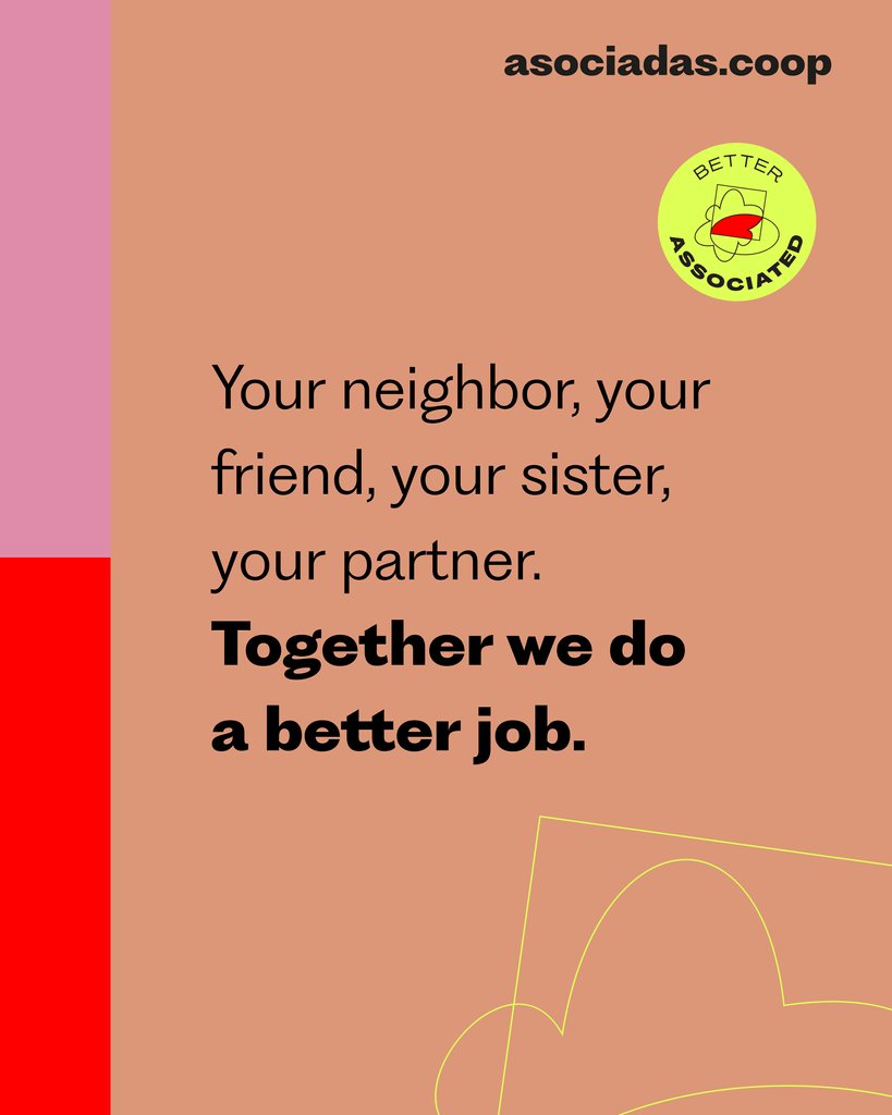 Worker ownership improves livelihoods ❤️‍🔥 Head over to asociadas.coop to join the #BetterAssociated comms campaign promoting feminist, solidary, inclusive, and sustainable co-op models 🤜✨🤛 #DAWI #DemocracyAtWorkInstitute #AsociadasNosQueremos #8M2024