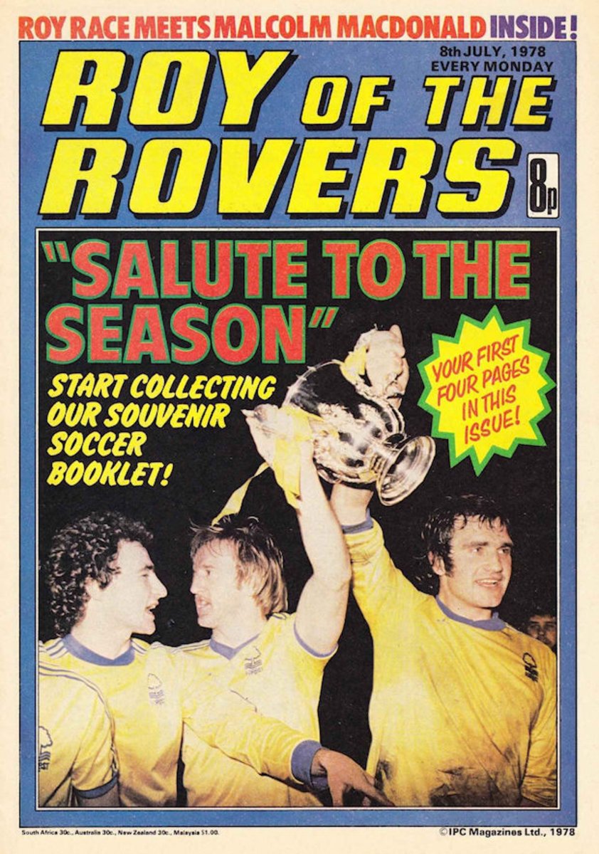So sorry to hear of the passing of Larry Lloyd. Here he is on the cover of Roy of the Rovers. RIP