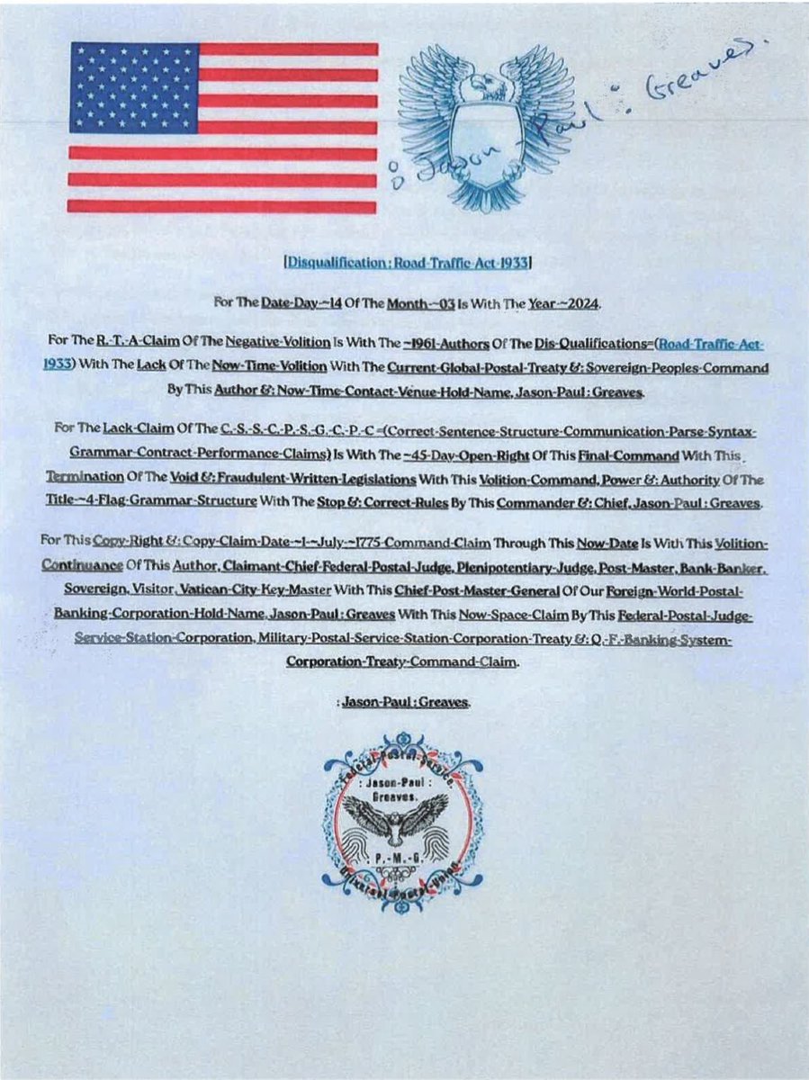 The_IRB_PRO's tweet image. @rossafanning @DeptJusticeIRL @GardaTraffic  IRB Disqualification Notices to the Acting Attorney General and Acting #CSSO for the Sovereign Republic of Éire:

1. [Disqualification : The-Public-Roads - (Ireland) - Act 1911]
2. [Disqualification : Road-Traffic-Act-1933]