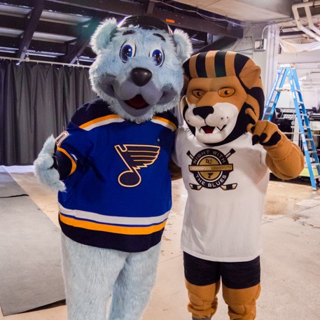 Louie or Leo? You can decide by joining us tonight at LU Night With the Blues! We can't wait to see so many members of our Lindenwood community there!