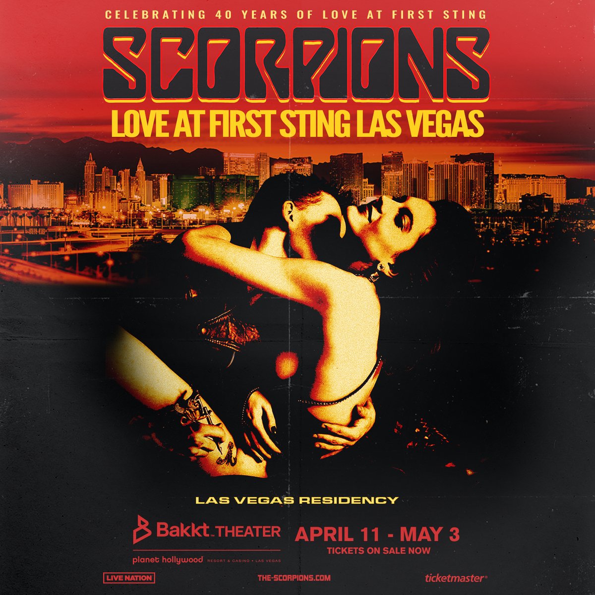 One more week to go. See you next Thursday, April 11 in Las Vegas for the Love at First Sting residency!!! Limited tickets remain. Grab yours today at The-Scorpions.com/tour