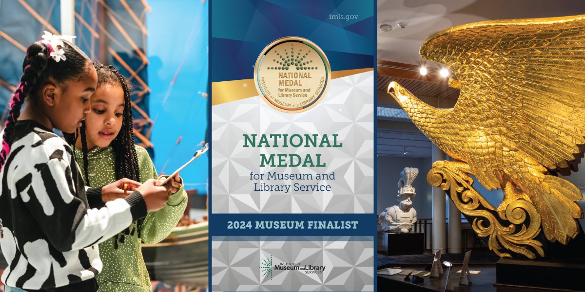 Big news!! @US_IMLS named The Mariners' Museum and Park as a finalist for the 2024 #IMLSmedals! Learn more about the prestigious award: imls.gov/our-work/natio…