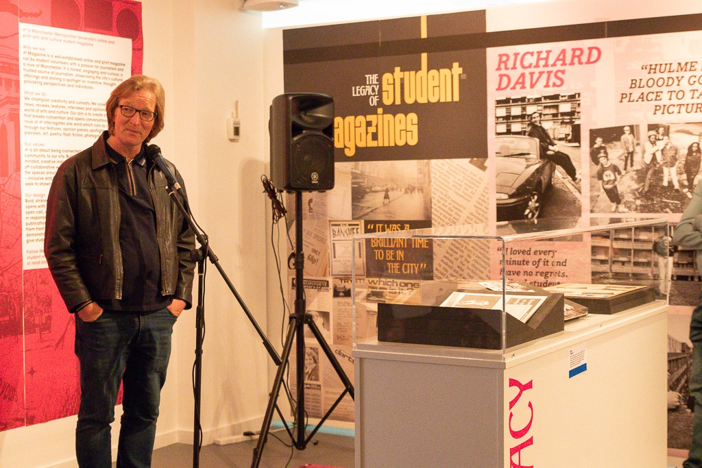 Photographer and @ManMetUni alum Richard Davis (@WiredDavis) speaking at the @aAh_mag #TheLEGACYIssue launch party and exhibition: 'I wish I could go back because I had the time of my life...' aah-magazine.co.uk/2024/the-legac… 📷 Bethan Kelly