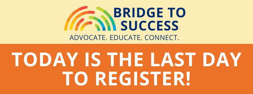 Today is the last day to register for the Bridge to Success Conference on April 5! secure.everyaction.com/JPAHFwvEU0aN1B…