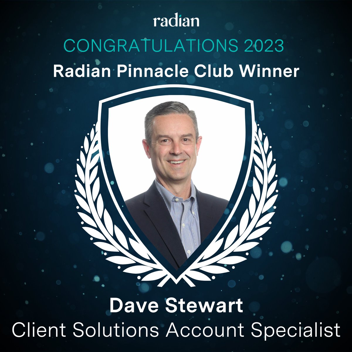 Meet Dave Stewart, Client Solutions Account Specialist and Pinnacle Club winner! Dave's top goal for the year is to be the main point of contact for his shared contacts and field partners at Radian. Congratulations, Dave! 🌟

#OneRadian #RadianPinnacleClub #PartnerToWin